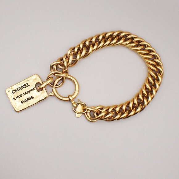 CHANEL CC Logo 31 Rui Cambon Chain Bracelet Bangle GHW France Vintage 79RL356 - Picture 11 of 14